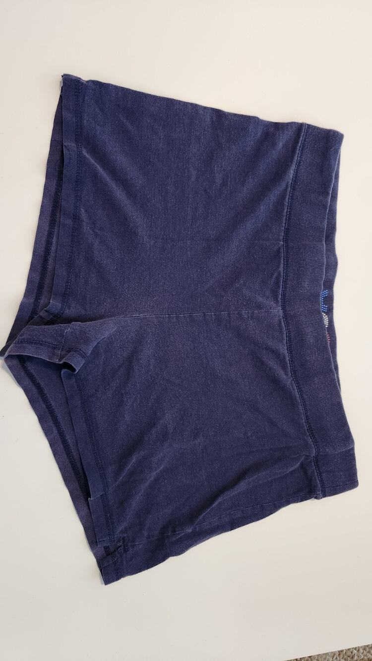 Vintage Y2K Aeropostale Fun To The 4th Navy Blue Lounge Shorts Size M #492